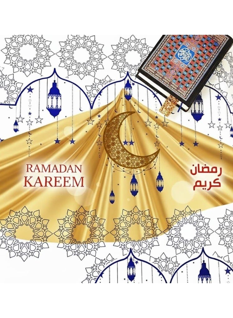 مفرش سفرة رمضان طاولة الخامه قماش تقيل تحفه - Image 4